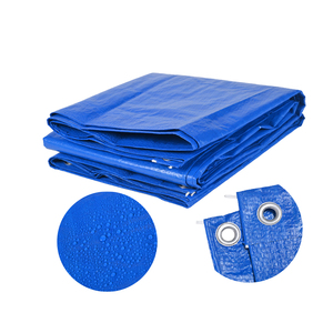 Dễ dàng mang theo Bạt vải bạt cho xe tải và ao không thấm nước 55 GSM bạt PE Xanh - Product Image 1