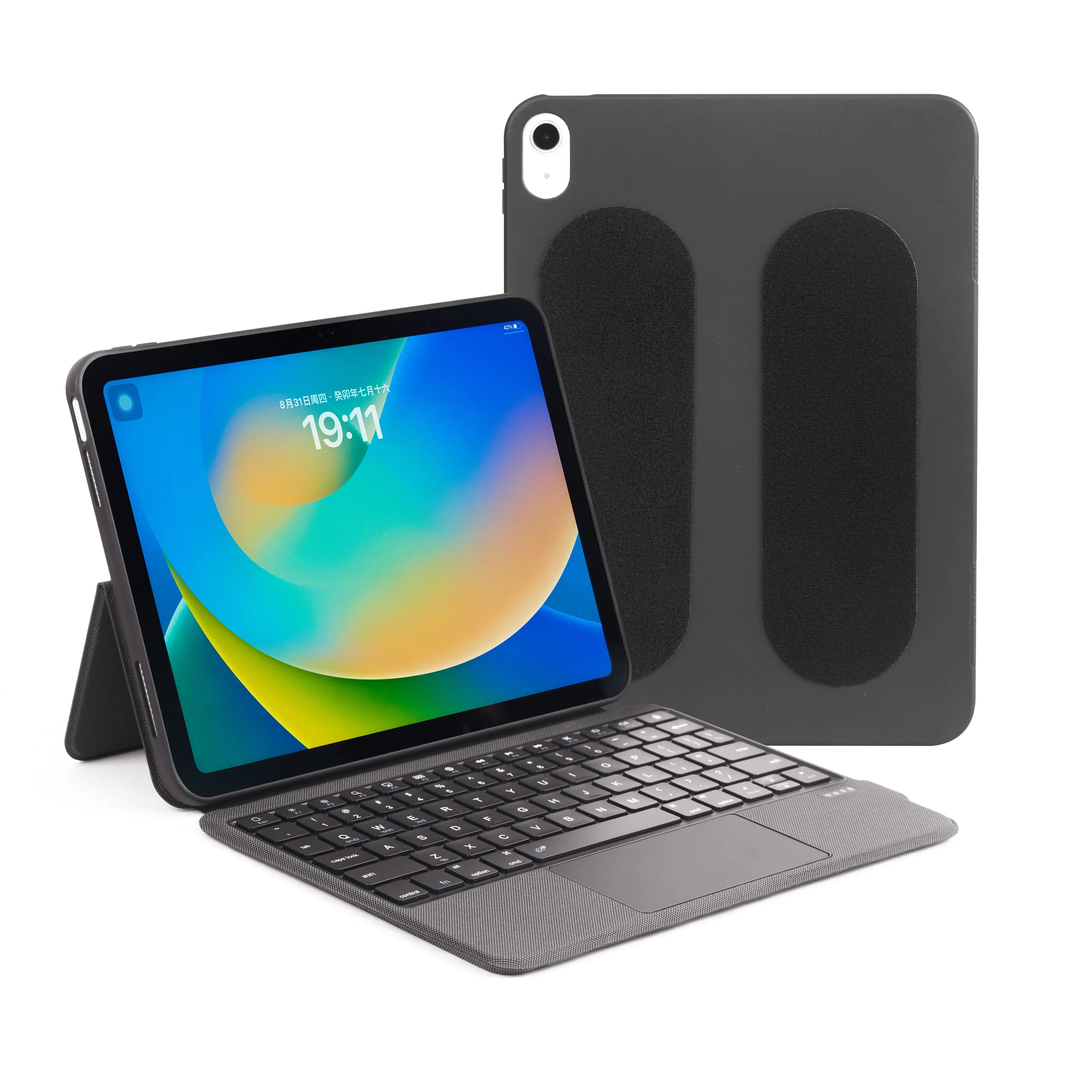 Có thể tháo rời PU Bàn phím trường hợp TPU trường hợp cho iPad Trường hợp với touchpad cho ipad cho Samsung 9.7-12.9 inch với phong cảnh & chế độ chân dung