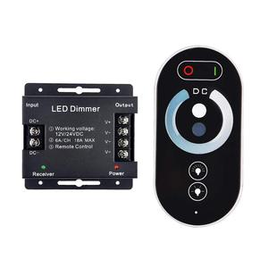 DC 12V-24V 18A PWM tira de luz LED atenuador con control remoto deslizante regulable, ajuste el interruptor de luz atenuador de brillo - Product Image 1