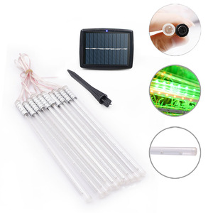 Solar Meteor <strong>Led</strong> Lighted Turbo Shower Head Tubes <strong>Led</strong> Light Lights Rain Drop Falling <strong>Led</strong> <strong>30cm</strong> 8 Tu