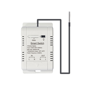 Zigbeeバージョンスマートホームシステムデュアルリレー出力コントローラ温度と湿度センサー割り込みモジュール - Product Image 1