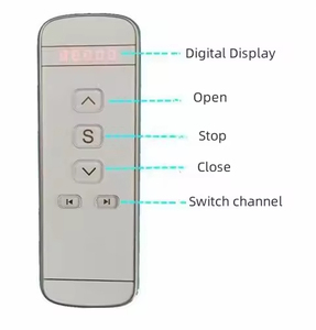 5-Tasten-Fernbedienung für elektrische Vorhänge RF 433,42 MHz mit automatischer Funktion und Rolling Code Learning mit festem Code - Product Image 1