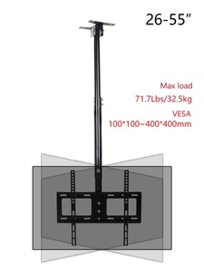 天井テレビマウント高さ傾斜調節可能なブラケットハンガー26-55インチ屋根LEDスクリーンテレビアクセサリー - Product Image 2