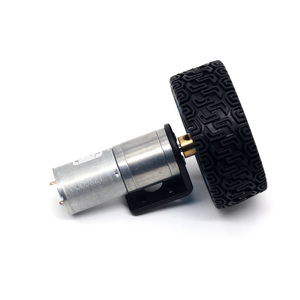 ASLONG JGA25-370TC 6/12/24V 7.5-1363转/分直流减速电机智能汽车车轮固定架联轴器组370电机