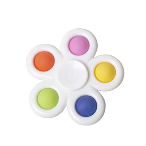 Đầy Màu sắc ngón tay Spinner thần tài đồ chơi chống căng thẳng cứu trợ lo lắng đơn giản lúm đồng tiền đẩy bong bóng cảm giác cho trẻ em người lớn - Product Image 4