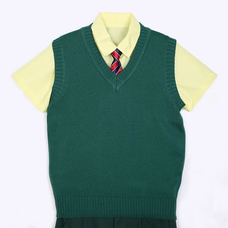 Camisa escolar atacado calças saia roupas adolescentes camisa de algodão escolas primárias e secundárias para meninos e meninas