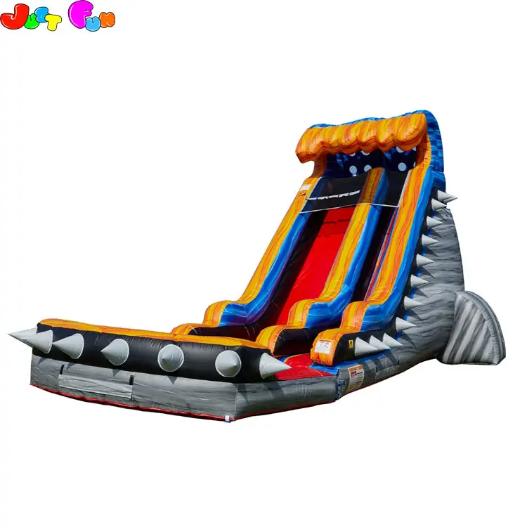 marble inflatable water slide with pool for commercial or party rental use for sale