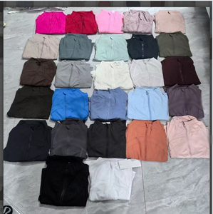 ชุดกีฬา2ชิ้นสำหรับผู้หญิงชุดเสื้อแจ็คเก็ตและเลกกิ้งสำหรับเล่นโยคะระบายอากาศได้ดีสีพื้น - Product Image 4