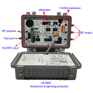 CATV optik alıcı çift yönlü hava koşullarına dayanıklı HFC ağı 4 RF çıkışı optik düğüm - Product Image 2