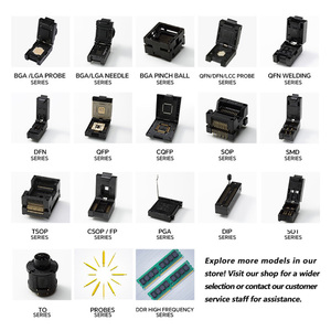 Burn - in &amp; Functional <strong>Testing</strong> QFP48 1.0 mm Pitch IC Test Socket with Flip Cover Easy Insertion Burn-In Adapter for MCU / <strong>FPGA</strong> - Product Image 6