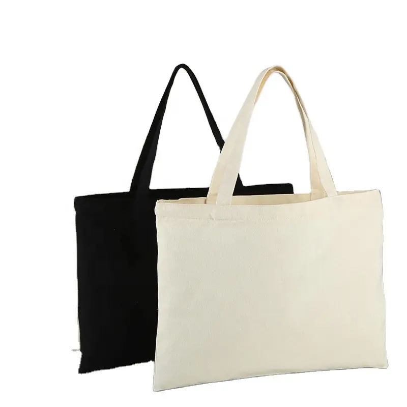 BSBH sacola de compras diária com logotipos impressa personalizada em lona de algodão natural por atacado