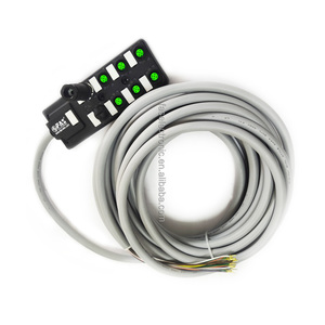FAS M12 M8 Ports Junction Boxes Female Male Distribution Boxes with 3 Core/ <strong>4</strong> Core <strong>Input</strong> Connector for Power Electric