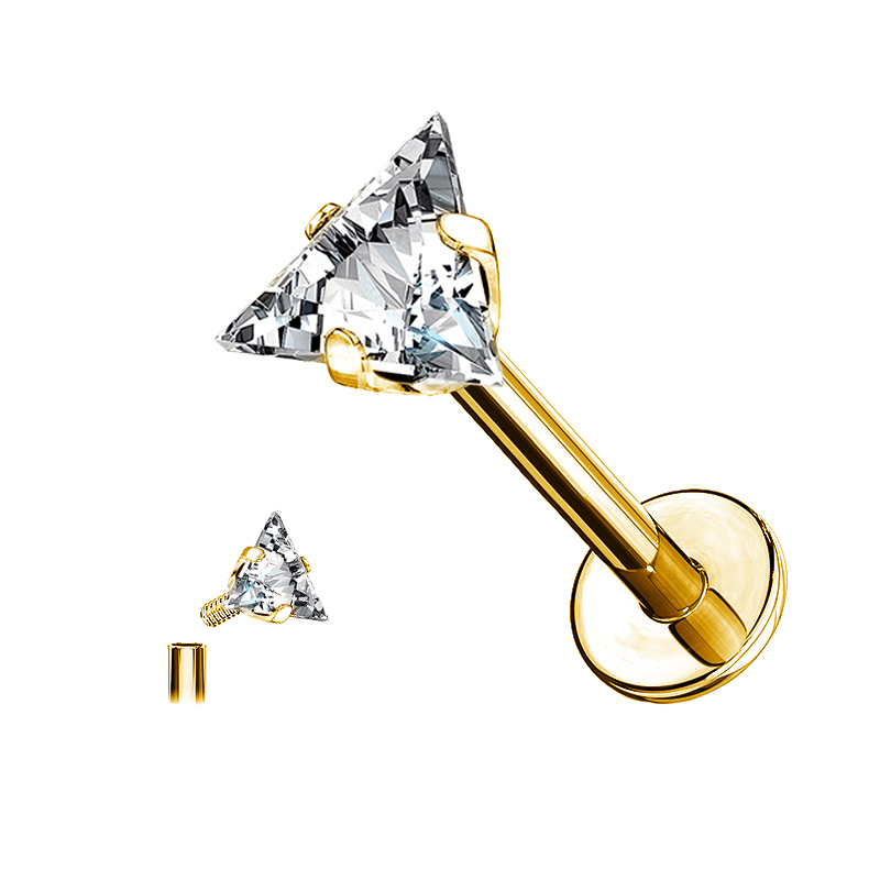 TB-0189 PVD Gold 1.2*8*3mm