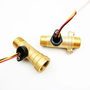 Medidor de flujo de señal de salida de pulso personalizable OEM plástico/latón/acero inoxidable rotor turbina calentadores de agua sensores de flujo
