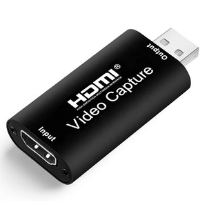 USB2.0至HDMI视频采集1080P 60Hz 1通道输入4K HDMI音频和视频片段实时记录盒支持HDMI采集卡 - Product Image 6