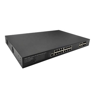 UT-PS1644GM 16ポートPoEスイッチマネージドレイヤー2 10/100/1000M 4 * コンボTP/SFP + 1 * コンソールポート250W IPネットワーク