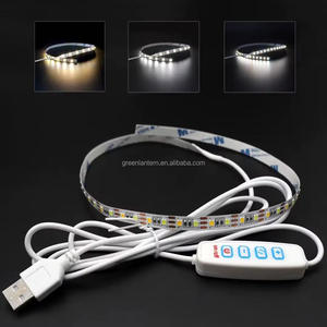 แถบไฟ LED สองสี5V USB 120ไฟ/M 0.5M 3000K-6500K SMD 2835พร้อมสวิตช์ควบคุมหรี่แสง - Product Image 2