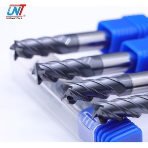 เครื่องมือตัดดอกเราเตอร์ CNC Freze ของ UNT,เครื่องตัดคาร์ไบด์ทังสเตนแข็งดอกกัดแบบแบนของ Fresa 4ร่องสำหรับสเตนเลสสตีล - Product Image 1