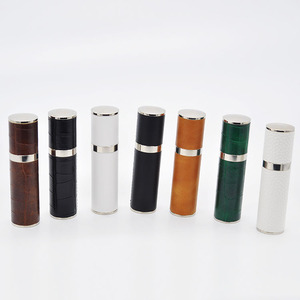 Factory Cheap Mini Travel Colored Leather Perfume Pump Spray <strong>Bottle</strong> with Atomizer Tester Sample 5 <strong>10</strong> 15 <strong>ml</strong> Vial and Paper <strong>Box</strong> - Product Image 4