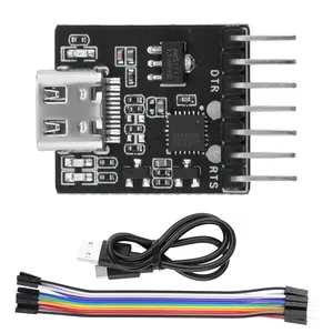 USB <strong>to</strong> <strong>UART</strong>/<strong>RS232</strong>/RS485 Serial Port Burning Downloader <strong>Module</strong> CH910F Driver for ESP32 TYPE-C - Product Image 1