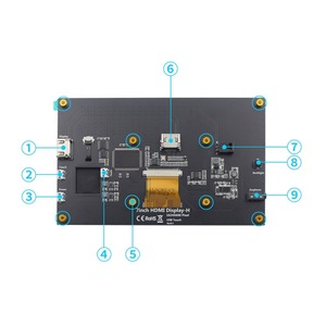 Monitor de pantalla LCD Raspberry Pi de 7 pulgadas Raspberry Pi 5B/4B con Stand-H