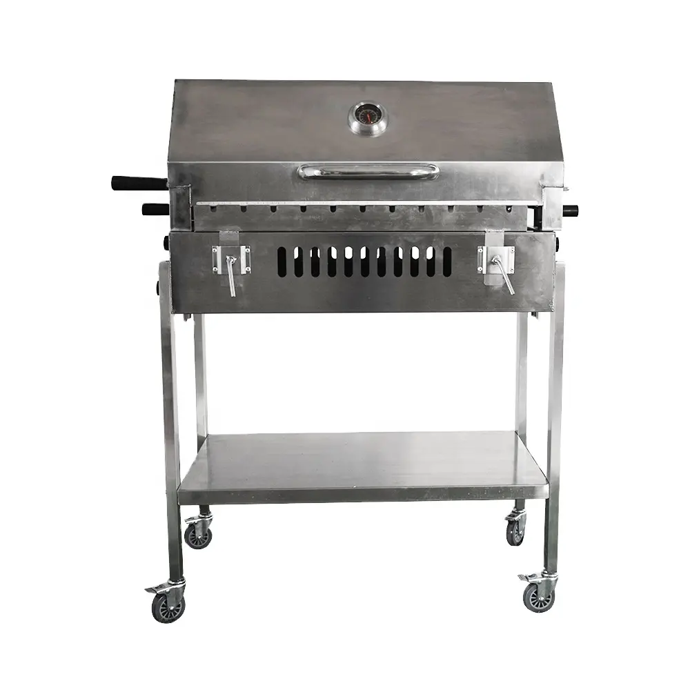 Brasiliano Greco In Acciaio Inox Cipriota Girarrosto BARBECUE Grill Macchina Barbecue