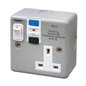 Uk Safety Rcd Socket Adaptor Home Circuit Breaker Cutout Garden Power Tools Trip <strong>Switch</strong> (13a) Gfci <strong>Prcd</strong> - Product Image 2