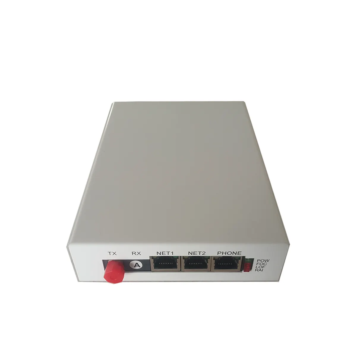 आईपी नेटवर्क के लिए मिनी 2FXO/FSX फाइबर ऑप्टिक ट्रांसीवर 2Eth PCM मल्टीप्लेक्सर, फाइबर पर ट्रांसमिट किया जाता है