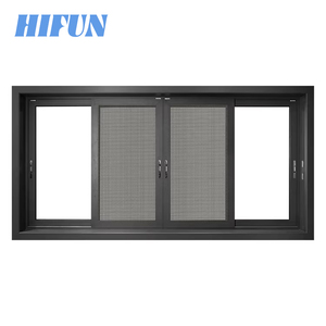 NFRC AS2047 Marco de ventana de aluminio personalizado Ventanas de aislamiento térmico insonorizadas deslizantes de vidrio de doble acristalamiento de aluminio - Product Image 4
