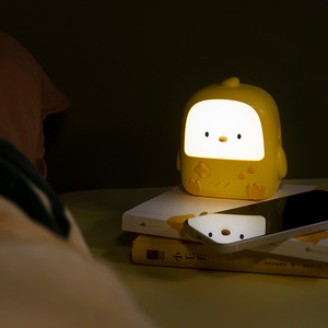 Temporizador con sensor táctil creativo USB Smart Home Animal Night Light Cute Chick Lamps para dormitorios - Product Image 5