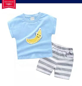 Yaz yüksek kaliteli erkek yaz giyim setleri çocuk üstler ve pantolonlar ucuz erkek takım elbise - Product Image 2