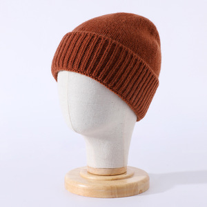 Hotsale Cashmere Warm Soft Knitted Kids or 100% Wool Adults Hat Beanie