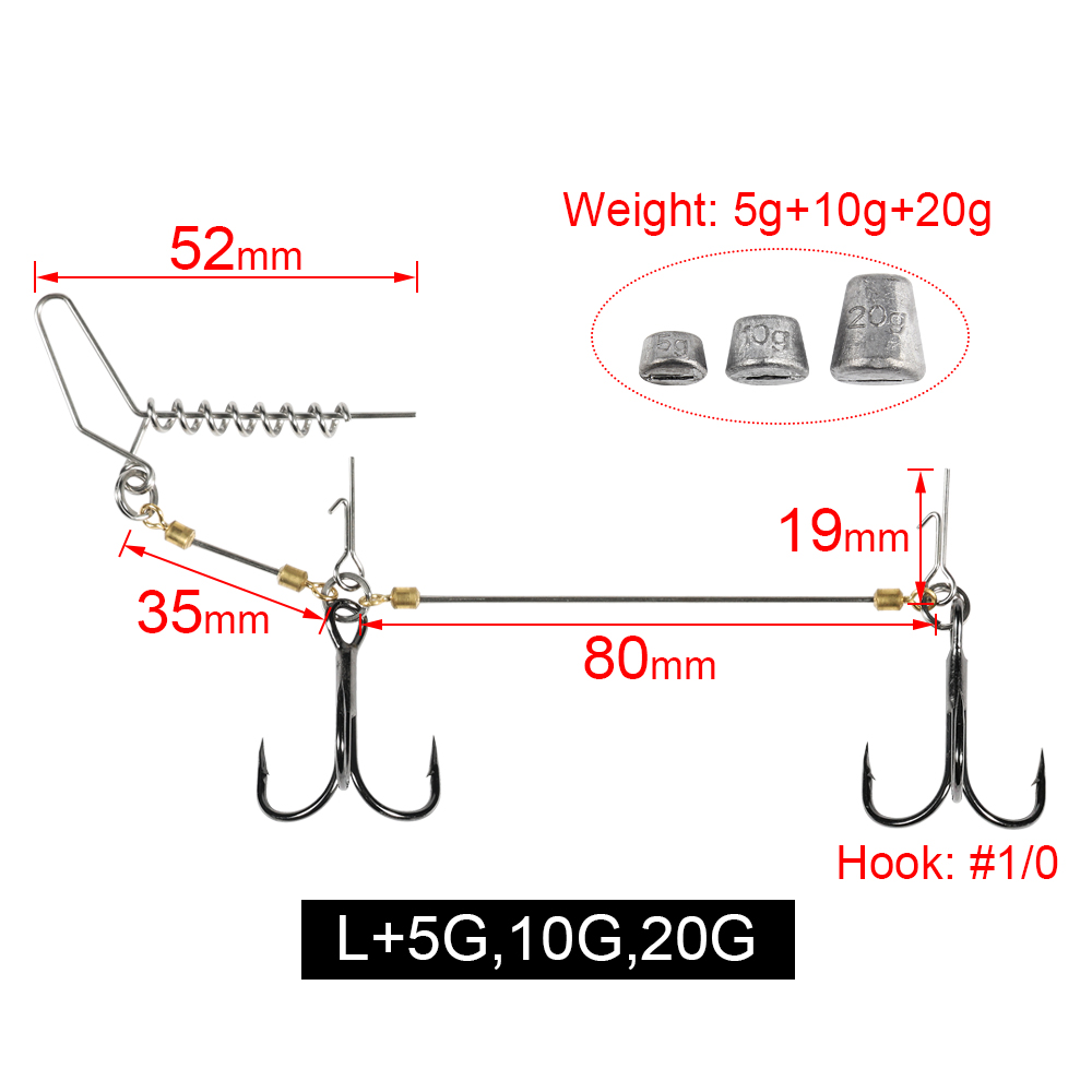 Multi L3 taille/crochet + 5g 10g 20g
