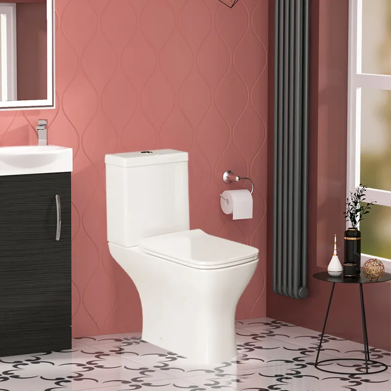 Novo modelo moderno sanitare ware banheiro define cerâmica banheiros rimless washdown banheiro acessível Rodada vaso sanitário armário