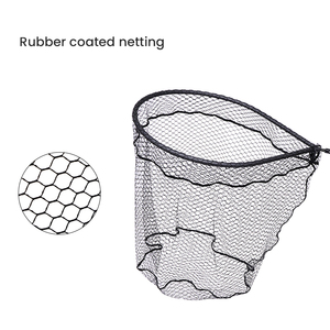 Malla recubierta de goma flotante, Red de aterrizaje de pesca con escala de 15kg, venta directa de fábrica - Product Image 3