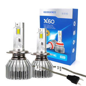 ไฟหน้า LED 12V 60W แบบไม่ทำลายการติดตั้ง H1 H3หลอดไฟอะลูมิเนียมอัลลอย9006 9007ที่มีความเสถียรหลอดไฟตัดหมอก - Product Image 1