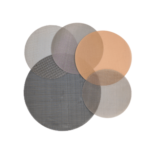 Custom 50mm Disc <strong>Filter</strong> with Square Hole Shape <strong>Round</strong> Liquid Solid Separation Stainless Steel Mesh Metal Fiber Material