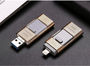 แฟลชไดรฟ์4-in-1ขนาด128GB สำหรับโทรศัพท์แอนดรอยด์แท็บเล็ตคอมพิวเตอร์จัดเก็บและแชร์ข้อมูลได้อย่างง่ายดายด้วยอินเตอร์เฟซ2.0 USB - Product Image 3