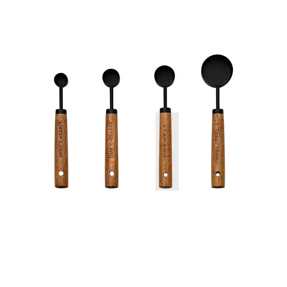 Cuillère doseuse noire lot de 4