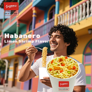 新フレーバーSINOMIEブランド<span class=keywords><strong>Habanero</strong></span> Limonエビフレーバーカップインスタントフードインスタントラーメン