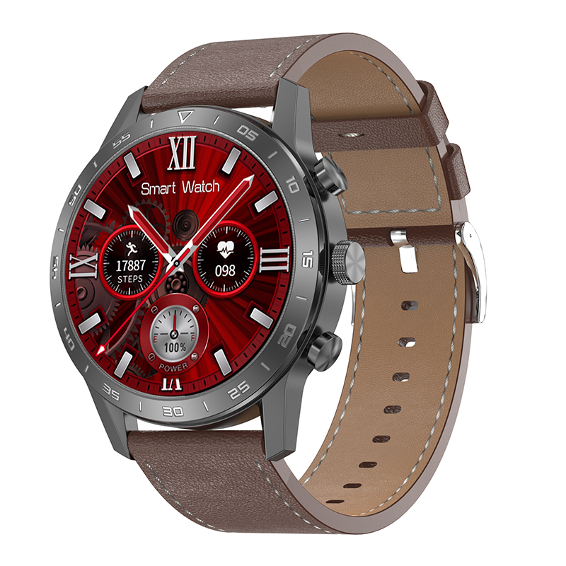 black Case+leather strap