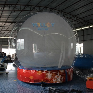 Dev kapalı ışıklı kabarcık Igloo noel tatili şişirilebilir kar küresi fotoğraf kabini üfleme kar ve özelleştirilmiş zemin ile - Product Image 3