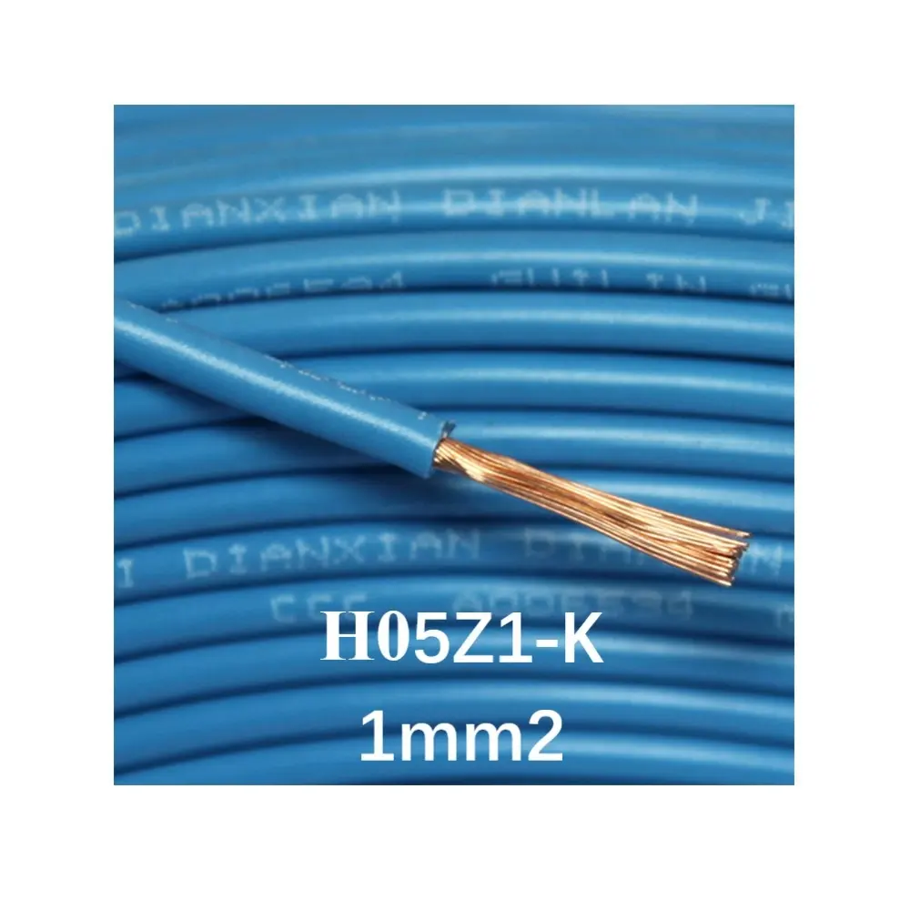 Lszh Samengestelde Halogeen Gratis Lage Rook Kabel Draad H05Z1-K 300/500V 1mm2 Klasse 5 Elektrische Kabels Power En controle Kabel