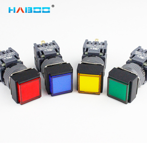 HABOO Hochwertige 16MM Ein Aus Mechanischer Schalter knopf Wasserdichte selbstsicher nde Momentan-Drucksc halter mit Licht
