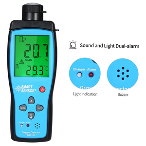 Intervallo di misurazione portatile 0-25% rilevatore di ossigeno misuratore di ossigeno digitale analizzatore di Tester di ossigeno con visualizzazione LCD e allarme - Product Image 5