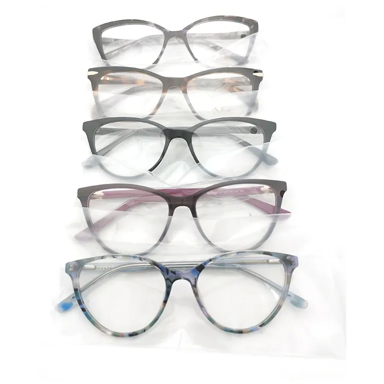 Prezzo a buon mercato Mix Stock clearance custom mens cat women occhiali crystal eyeglass acetato optical frame