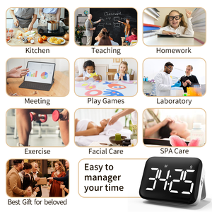 Timer da cucina con Timer a schermo digitale Display quadrato Count Up Count Down sveglia cronometro per dormire - Product Image 6