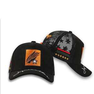 Yüksek kaliteli 5-Panel kamyon şoförü örgü şapkalar % 100% pamuk Truker kapaklar özel işlemeli logo-özel tasarımlar kabul eder - Product Image 1