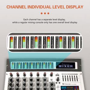 Clavax CLMC-CLX8 <strong>Pro</strong> Professional 8 Channels Digital Audio Music <strong>Mixer</strong> Console DJ Controller Audio Console <strong>Mixer</strong> USB Bluetooth