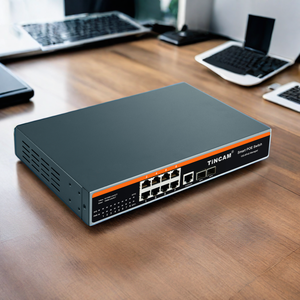 TiNCAMスマートネットワーキングフルギガビット82POEスイッチ (SFPモジュール付き) 48VサポートIPカメラNVRAHD CCTV - Product Image 6